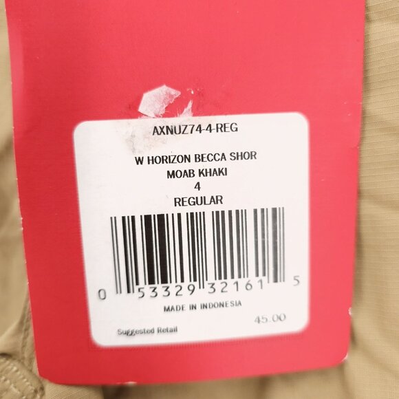 NWT THE NORTH FACE Women's Horizon Becca Nylon Hiking Shorts Moab Khaki Size 4 - Picture 3 of 8